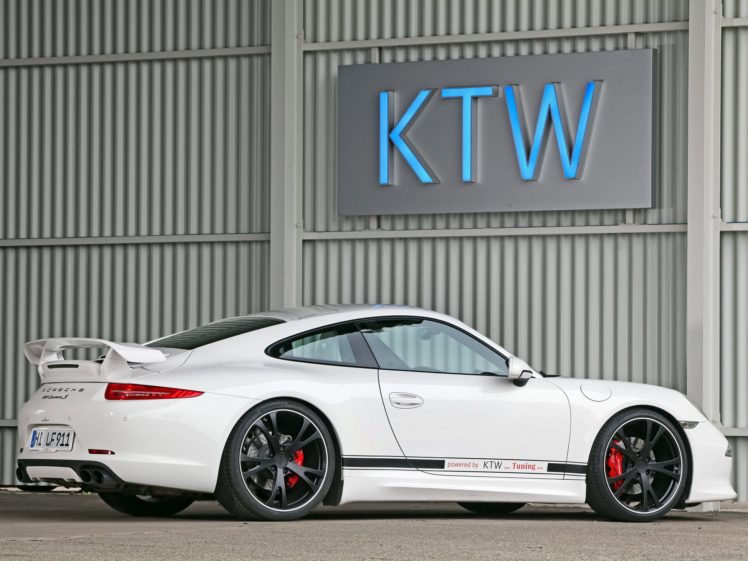 ktw, Tuning, Porsche, 911, Carrera, S, Coupe,  991 , Cars, White, Modified, 2013 HD Wallpaper Desktop Background
