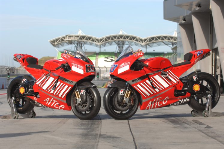 2007, Desmosedici, Ducati, Motogp, Marlboro, Team HD Wallpaper Desktop Background