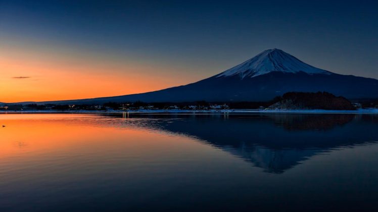 mountain, Lake, Sunrise, Landscape, Natural HD Wallpaper Desktop Background