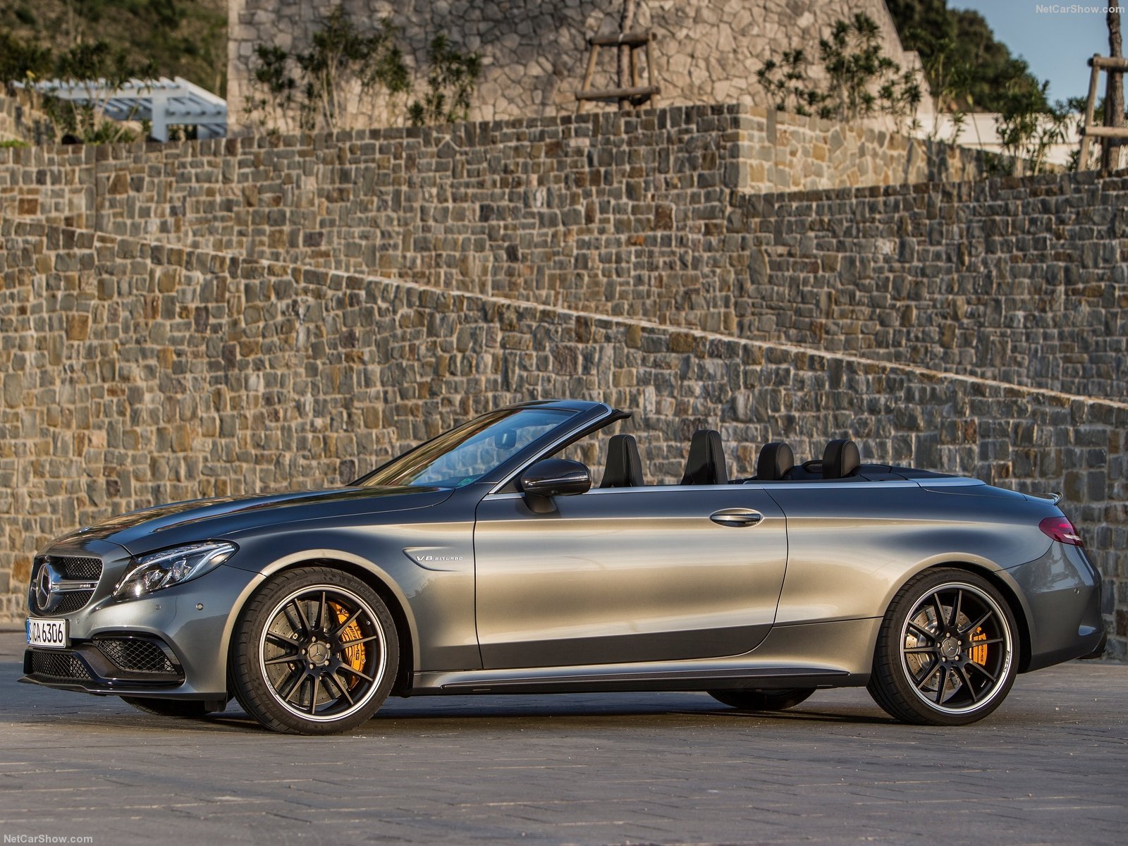 2016, Amg, Benz, C63, Cabriolet, Cars, Mercedes, Silver Wallpaper