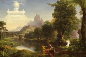 thomas, Cole, The, Voyage, Of, Life, Youth, Painting, Classic, Art