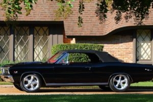 1967, Chevrolet, Chevelle, Convertible, Cars, Classic, Black