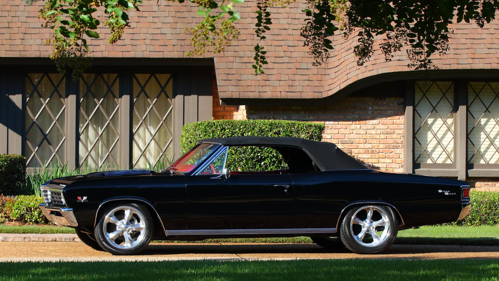 1967, Chevrolet, Chevelle, Convertible, Cars, Classic, Black Wallpaper