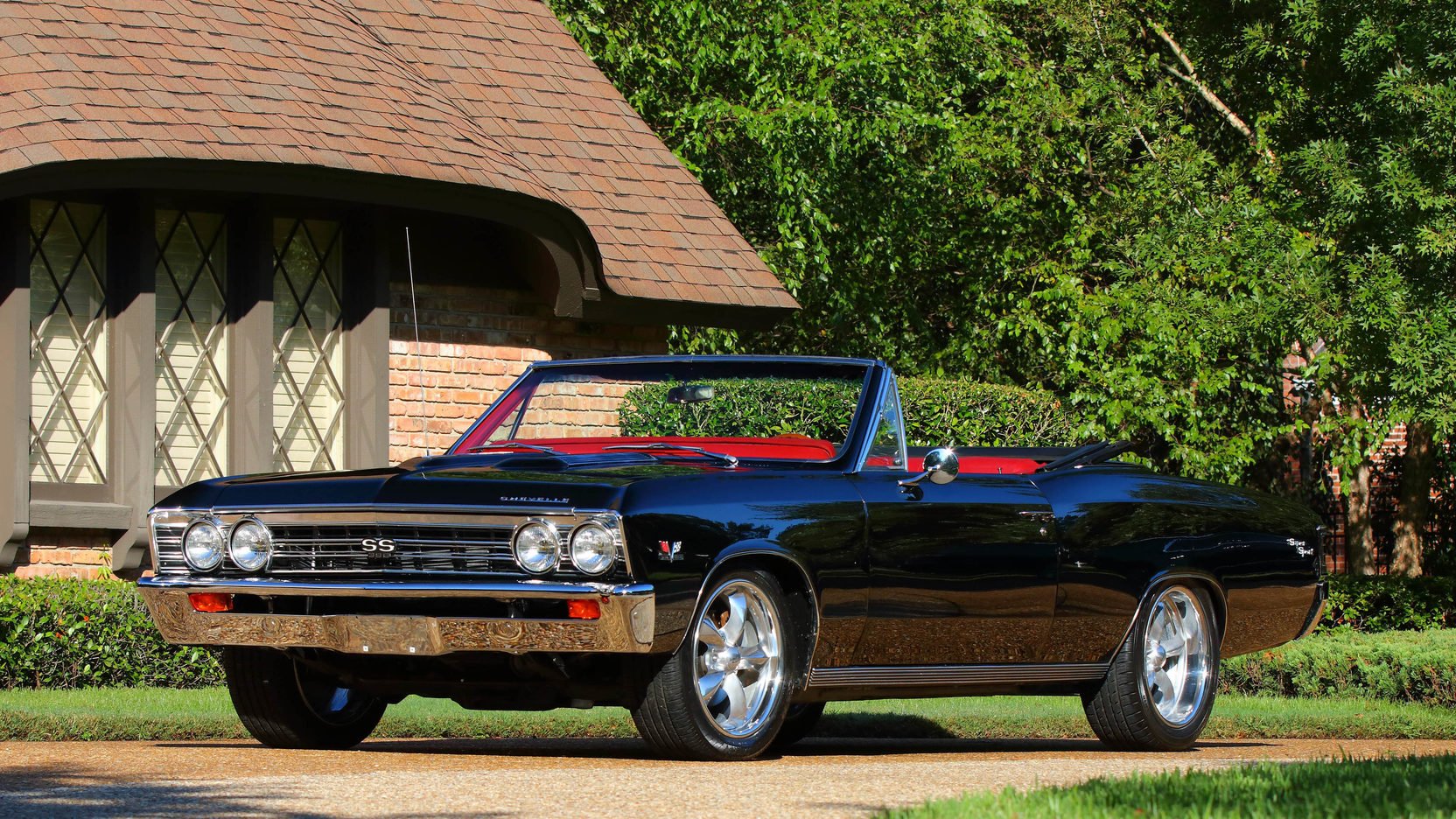 1967, Chevrolet, Chevelle, Convertible, Cars, Classic, Black Wallpaper