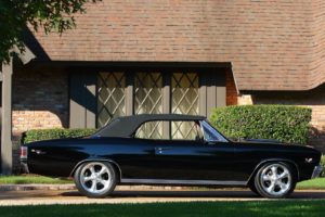 1967, Chevrolet, Chevelle, Convertible, Cars, Classic, Black