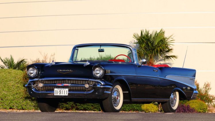 1957, Chevrolet, Bel, Air, Convertible, Cars, Classic HD Wallpaper Desktop Background