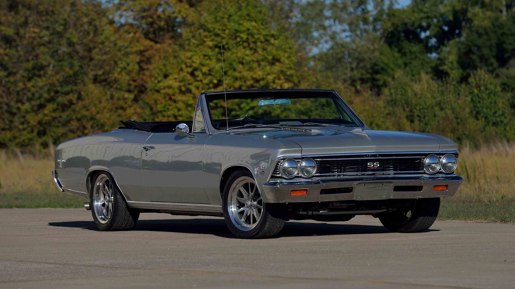 1966, Chevrolet, Malibu, Convertible, Cars, Silver Wallpaper