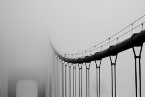 fog, Covers, Bridge, Nature