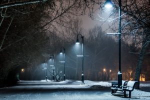 pier, Photography, Town, Lamp, Snow, Winter