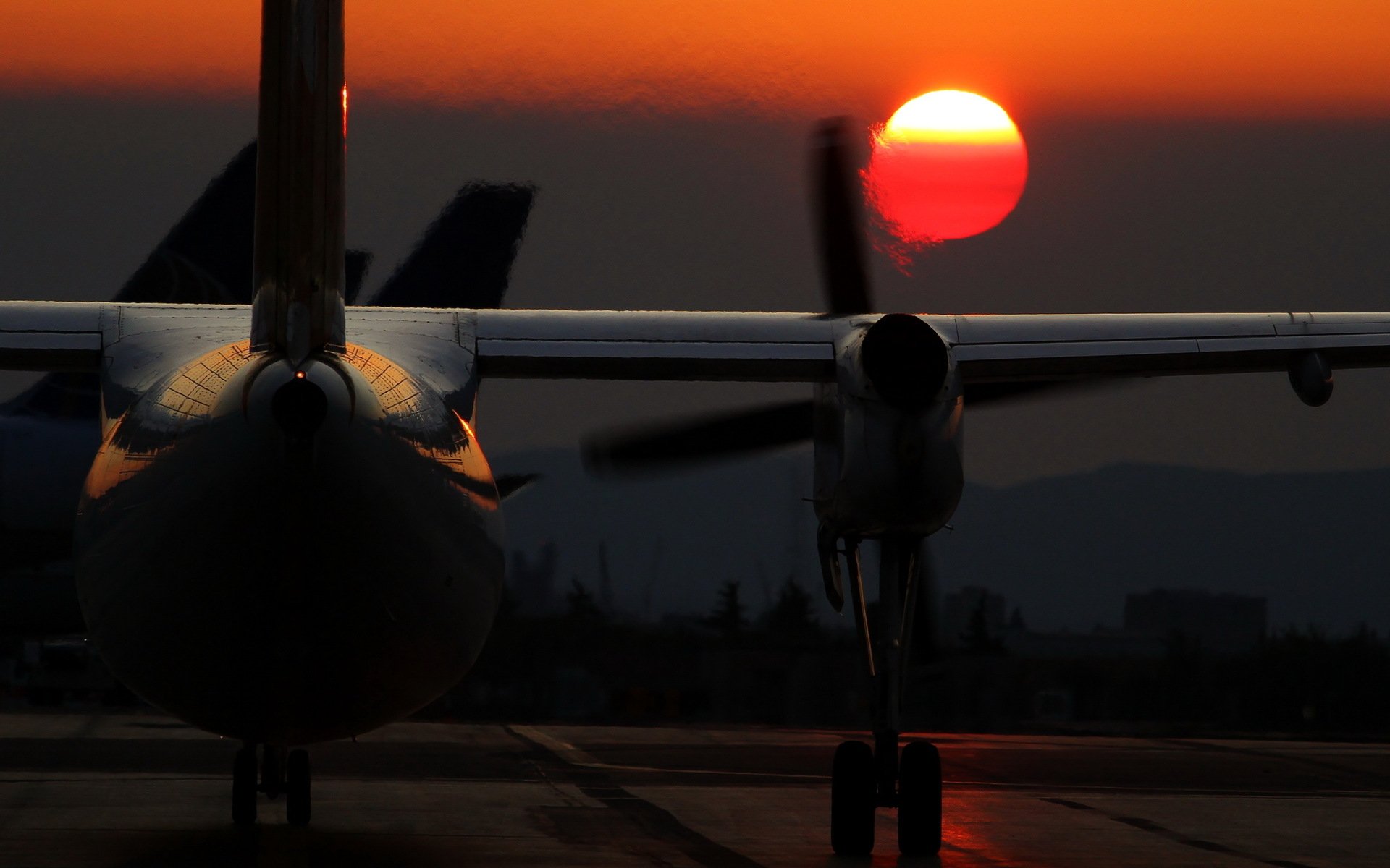 aircraft, Aircrafts, Airplane, Jet, Fly, Sunset, Sun, Photography, Cars, Vehicles Wallpaper