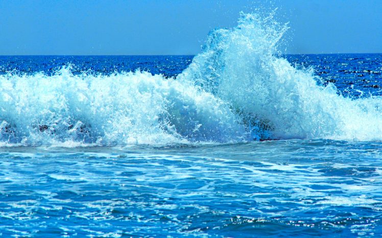 wave, Opus, Horizon, Water, Sunny, Retina, Nature HD Wallpaper Desktop Background
