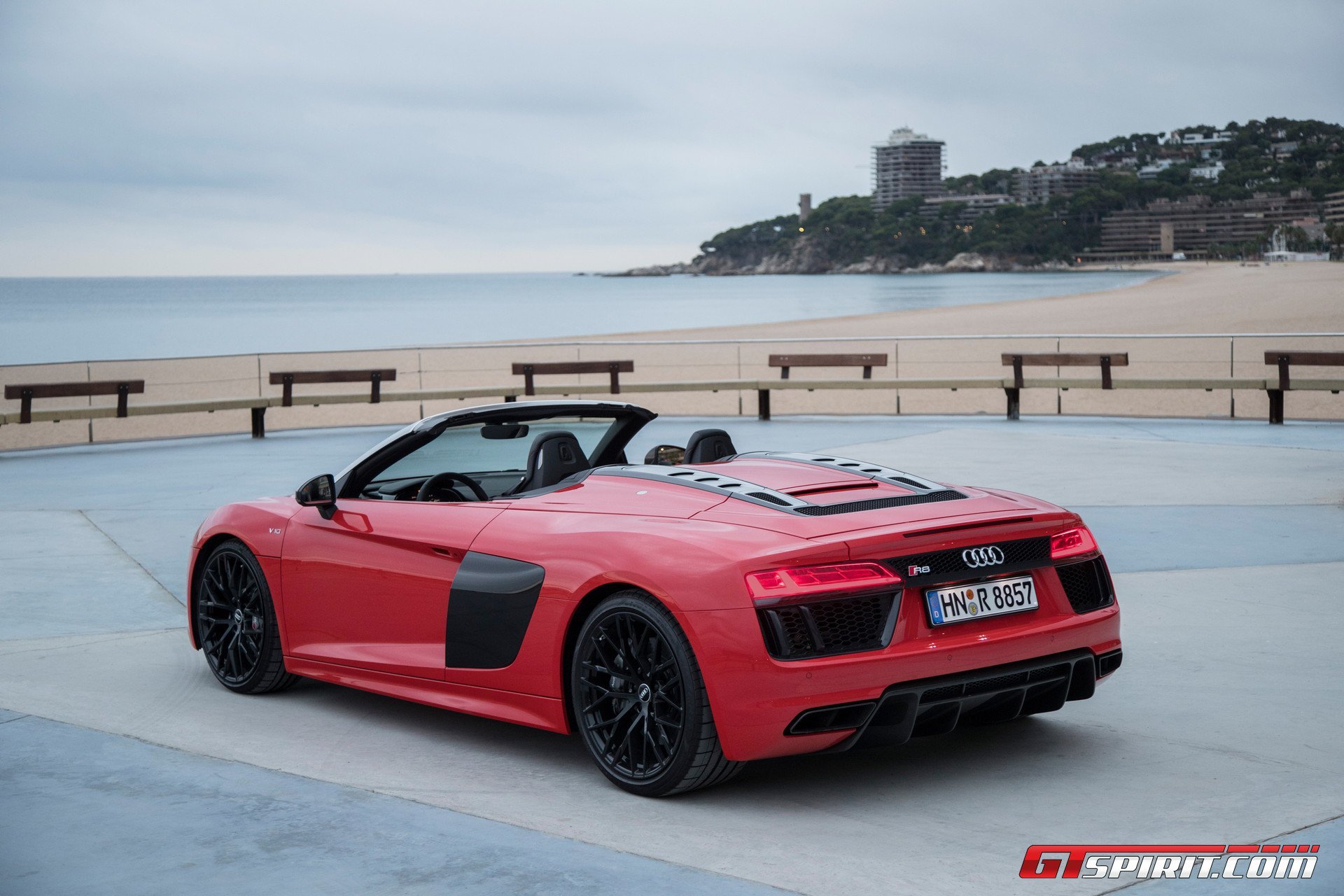 , Audi r8, V10, Spyder, Cars, 2016 Wallpaper