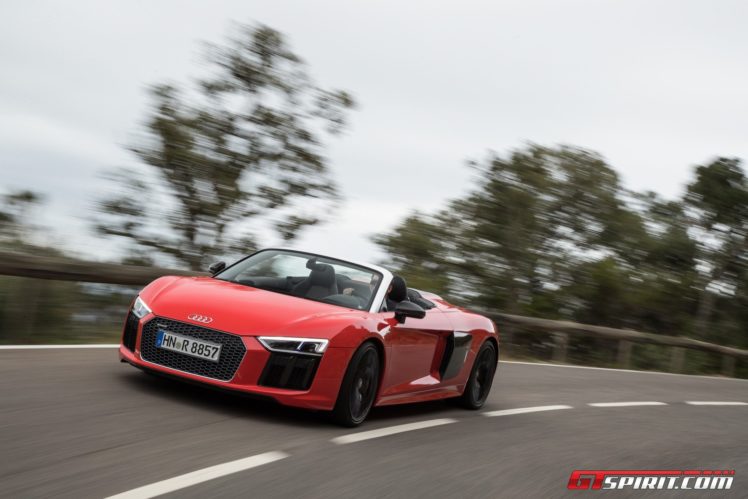 , Audi r8, V10, Spyder, Cars, 2016 HD Wallpaper Desktop Background