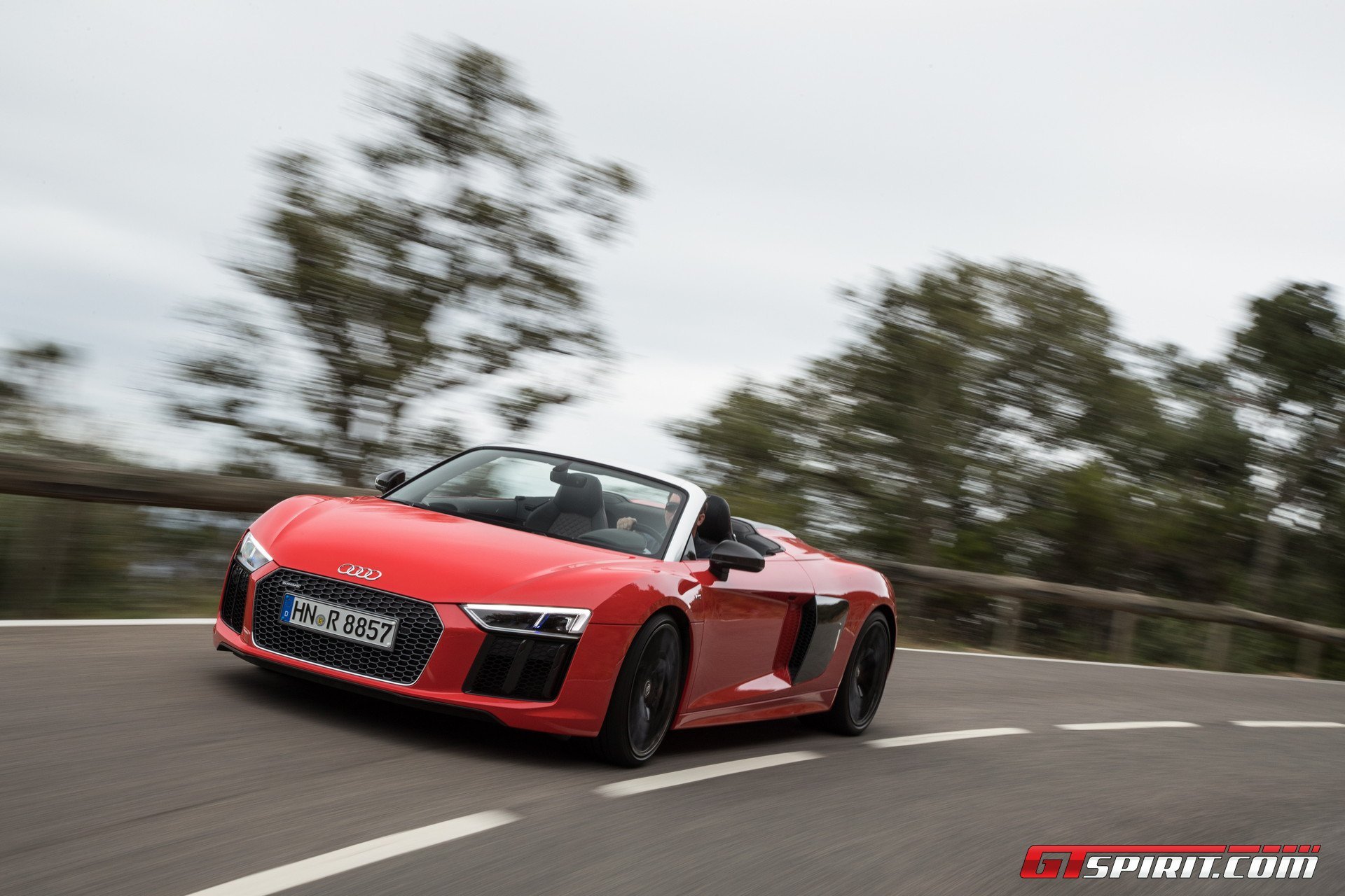 , Audi r8, V10, Spyder, Cars, 2016 Wallpaper