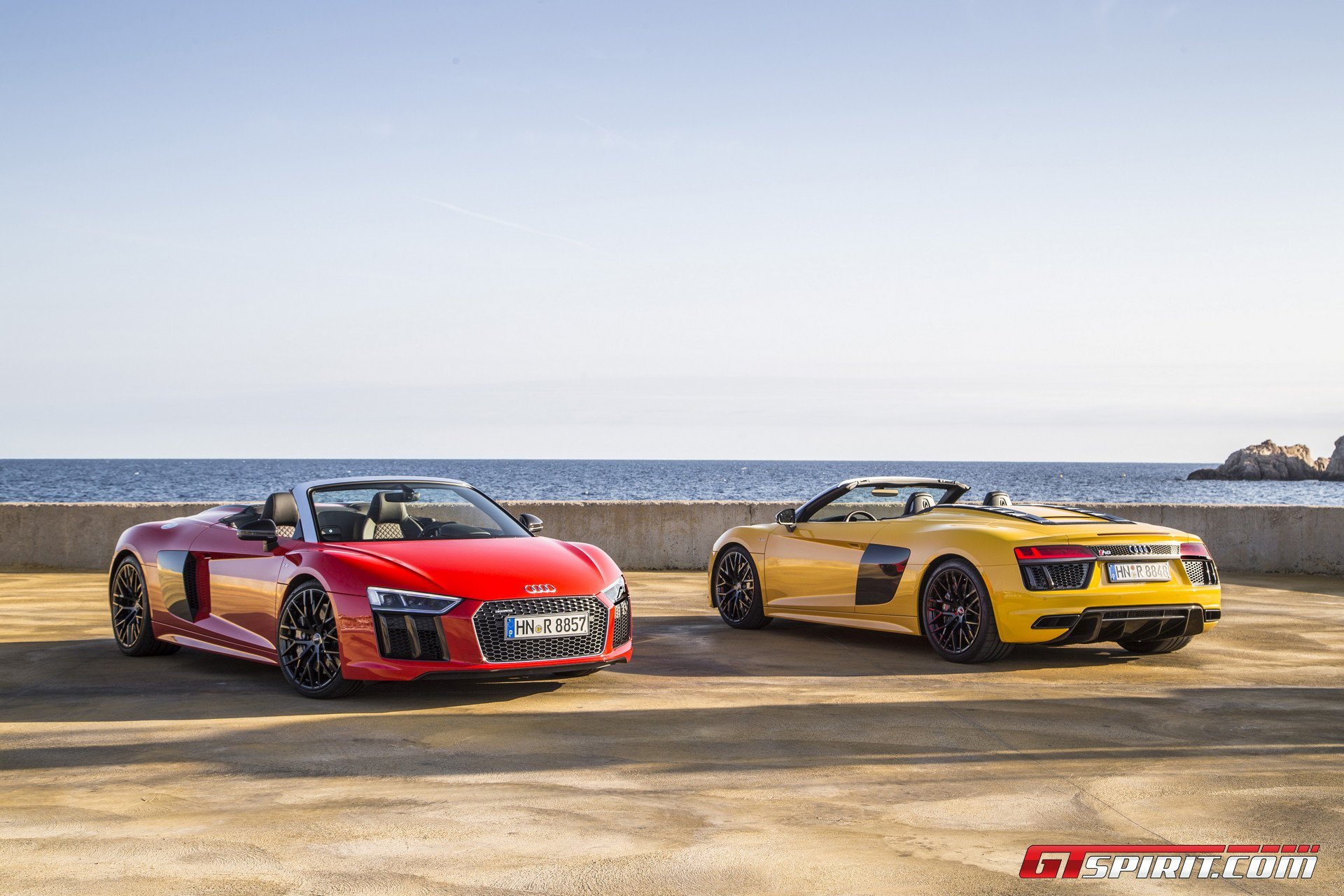 , Audi r8, V10, Spyder, Cars, 2016 Wallpaper