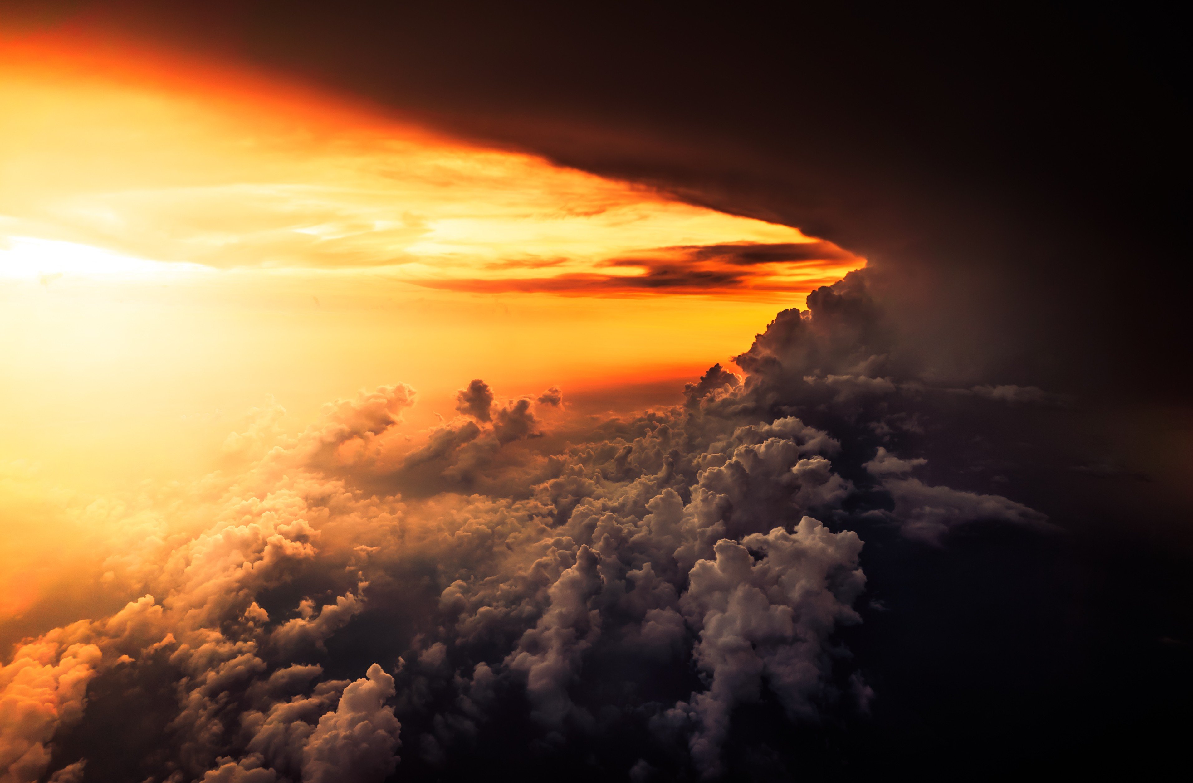 nature, Clouds, Sunset Wallpaper