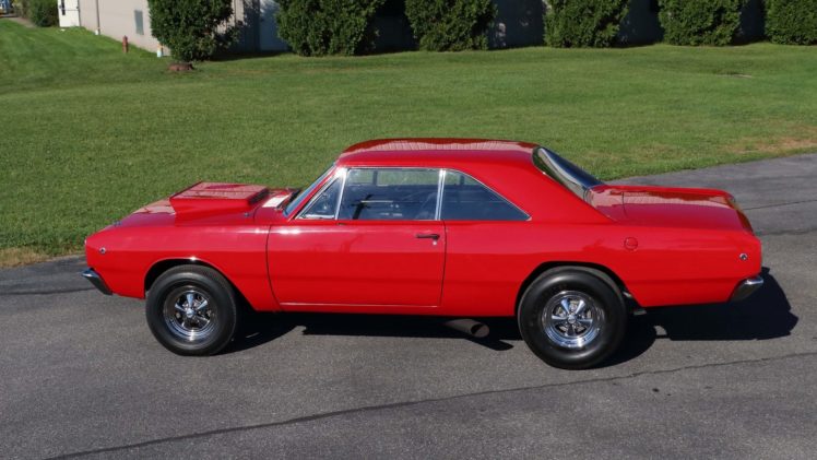 1968, Dodge, Hemi, Dart, Cars, Coupe, Red HD Wallpaper Desktop Background
