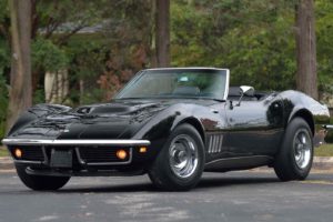 1969, Chevrolet, Corvette,  c3 , Convertible, Cars, Black