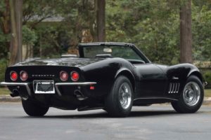 1969, Chevrolet, Corvette,  c3 , Convertible, Cars, Black
