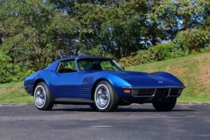 1971, Chevrolet, Corvette,  c3 , Ls6, Cars, Blue