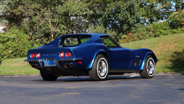 1971, Chevrolet, Corvette,  c3 , Ls6, Cars, Blue HD Wallpaper Desktop Background