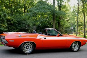 1971, Dodge, Challenger, Convertible, Cars, Orange