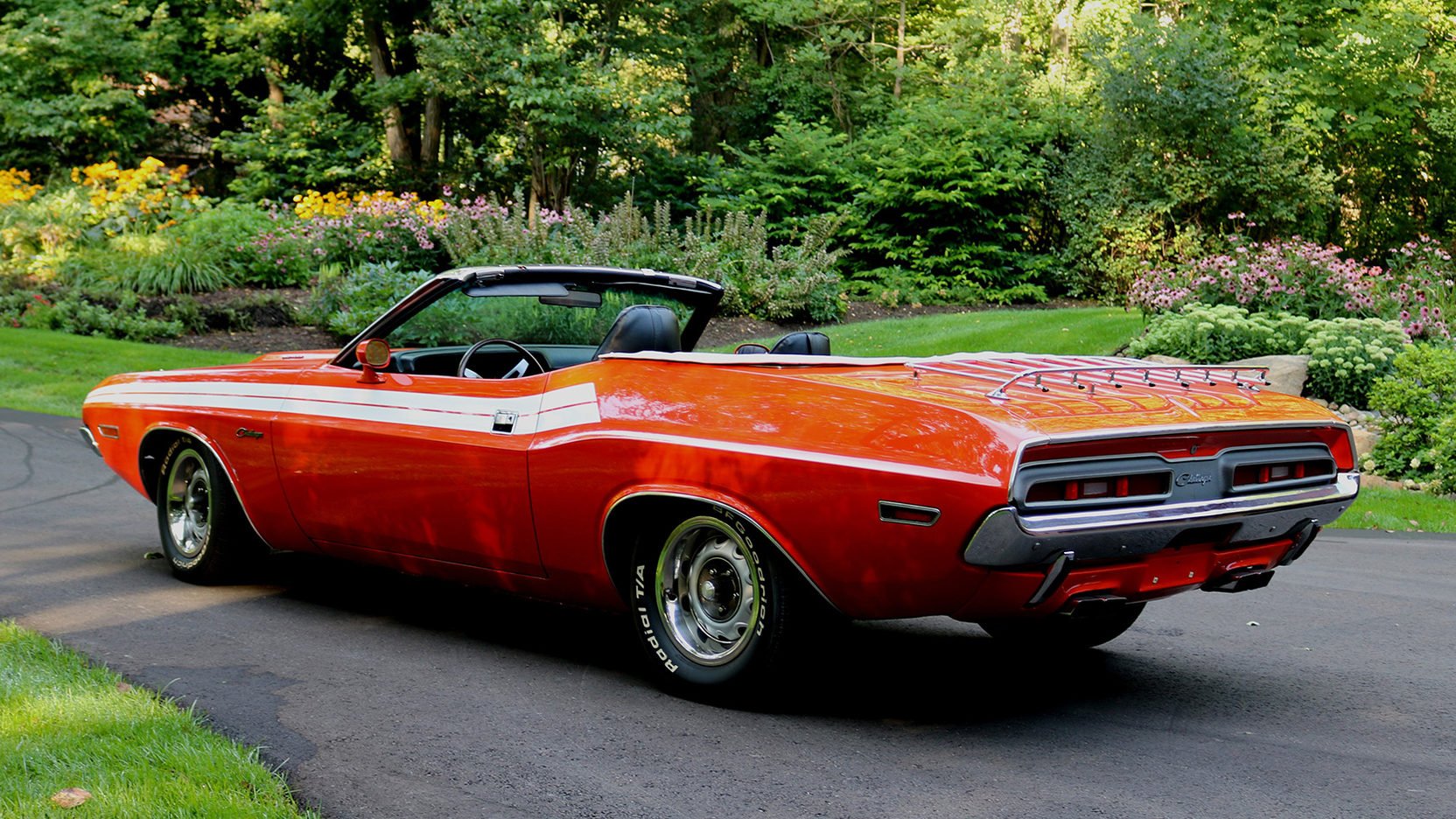 1971, Dodge, Challenger, Convertible, Cars, Orange Wallpaper