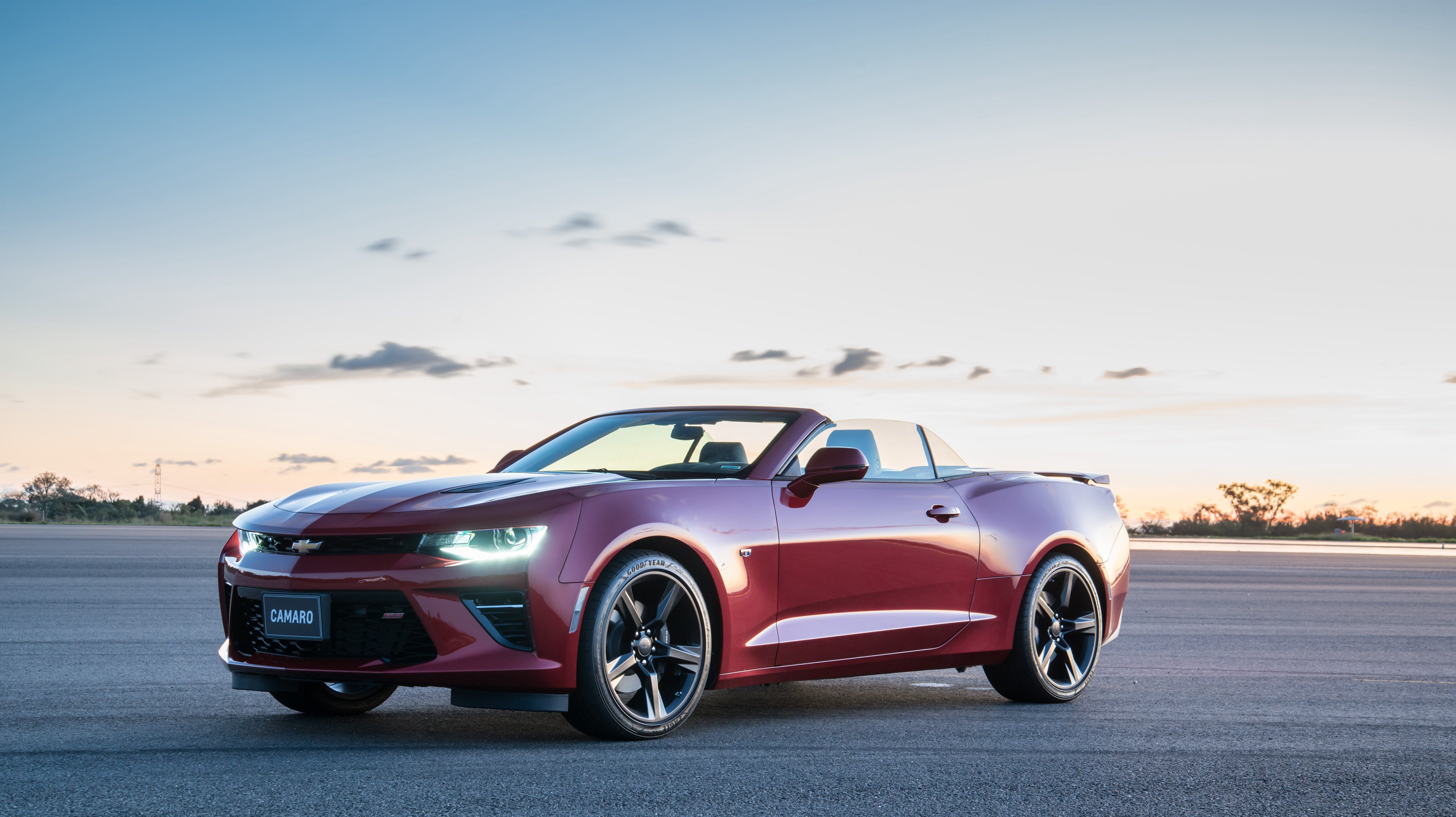 Chevrolet Camaro Ss Convertible Cars Red 2016 Wallpapers Hd