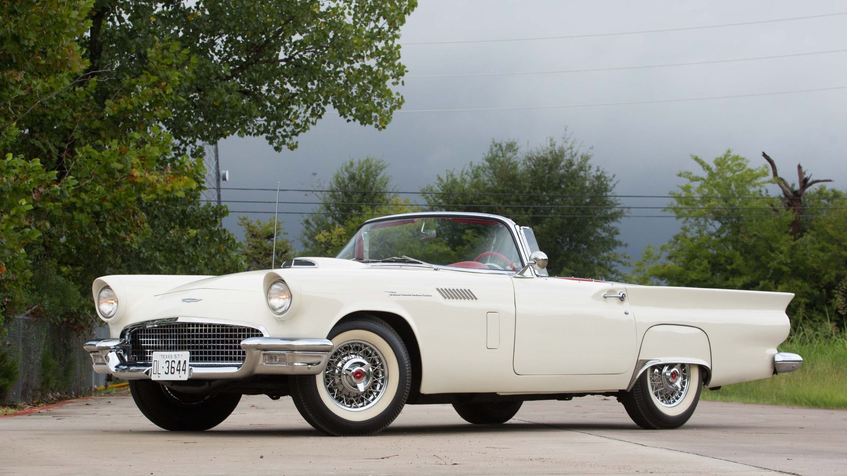 1957, Ford, Thunderbird, Cars, Classic, White Wallpaper