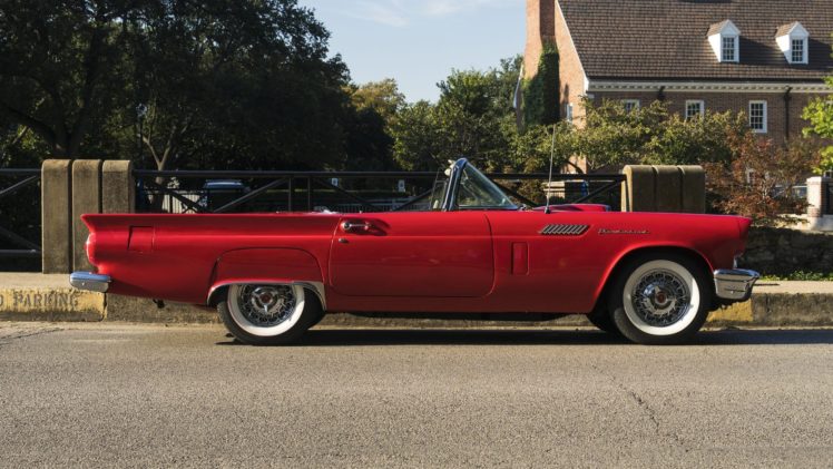 1957, Cars, Classic, Ford, Thunderbird, Red, E code HD Wallpaper Desktop Background
