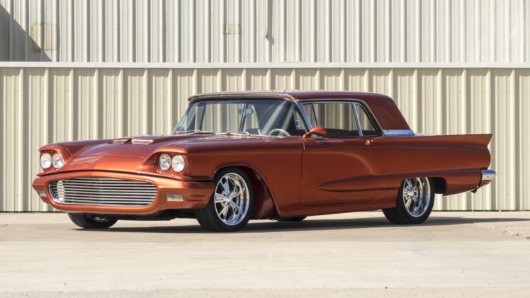 1960, Cars, Classic, Ford, Thunderbird, Tangerine HD Wallpaper Desktop Background