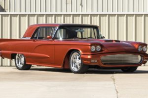 1960, Cars, Classic, Ford, Thunderbird, Tangerine