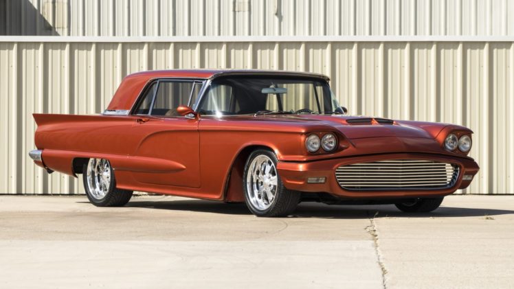 1960, Cars, Classic, Ford, Thunderbird, Tangerine HD Wallpaper Desktop Background