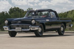 1957, Cars, Classic, Ford, Thunderbird, Black, F bird