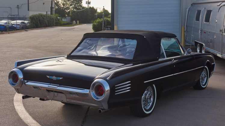 1961, Cars, Classic, Ford, Thunderbird, Black HD Wallpaper Desktop Background