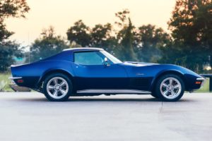 1972, Chevrolet, Corvette,  c3 , Resto, Mod, Cars, Blue