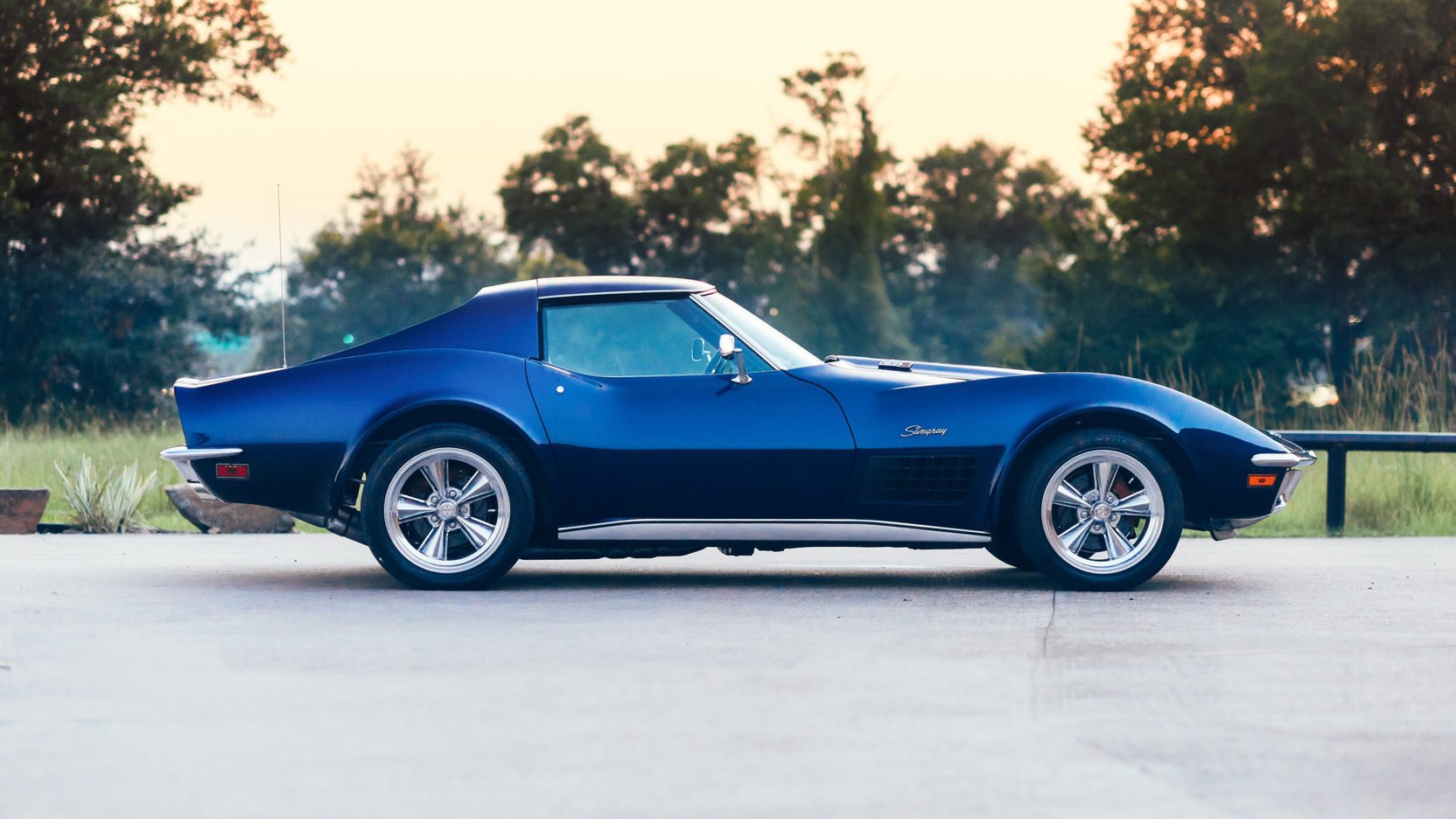1972, Chevrolet, Corvette,  c3 , Resto, Mod, Cars, Blue Wallpaper