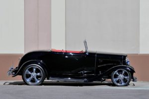 1932, Ford, Roadster, Street, Rod, Cars, Black