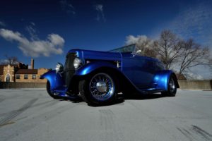 1932, Ford, Roadster, Street, Rod, Blue