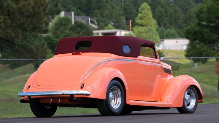 1937, Ford, Cabriolet, Street, Rod, Cars HD Wallpaper Desktop Background