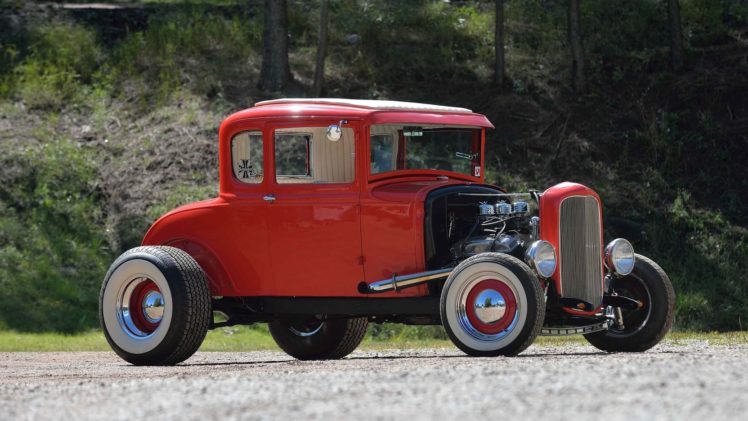 1931, Ford, Hi boy, Coupe, Cars, Red HD Wallpaper Desktop Background