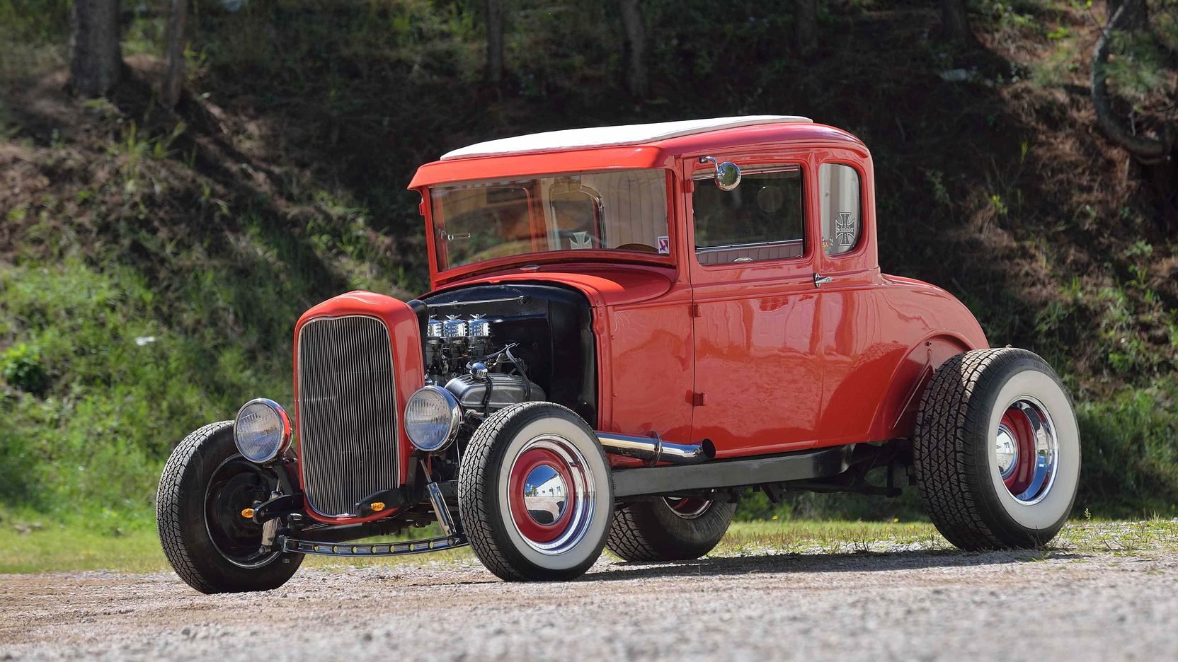 1931, Ford, Hi boy, Coupe, Cars, Red Wallpaper
