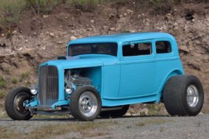 1932, Ford, Vicky, Street, Rod, Cars, Blue