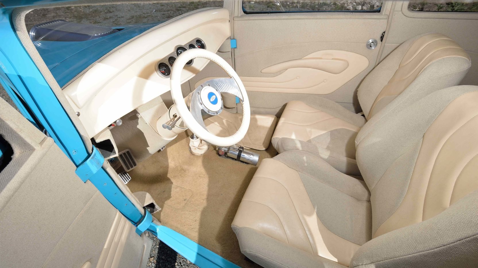 1932, Ford, Vicky, Street, Rod, Cars, Blue Wallpaper