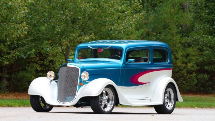 1935, Chevrolet, Sedan, Street, Rod, Cars HD Wallpaper Desktop Background
