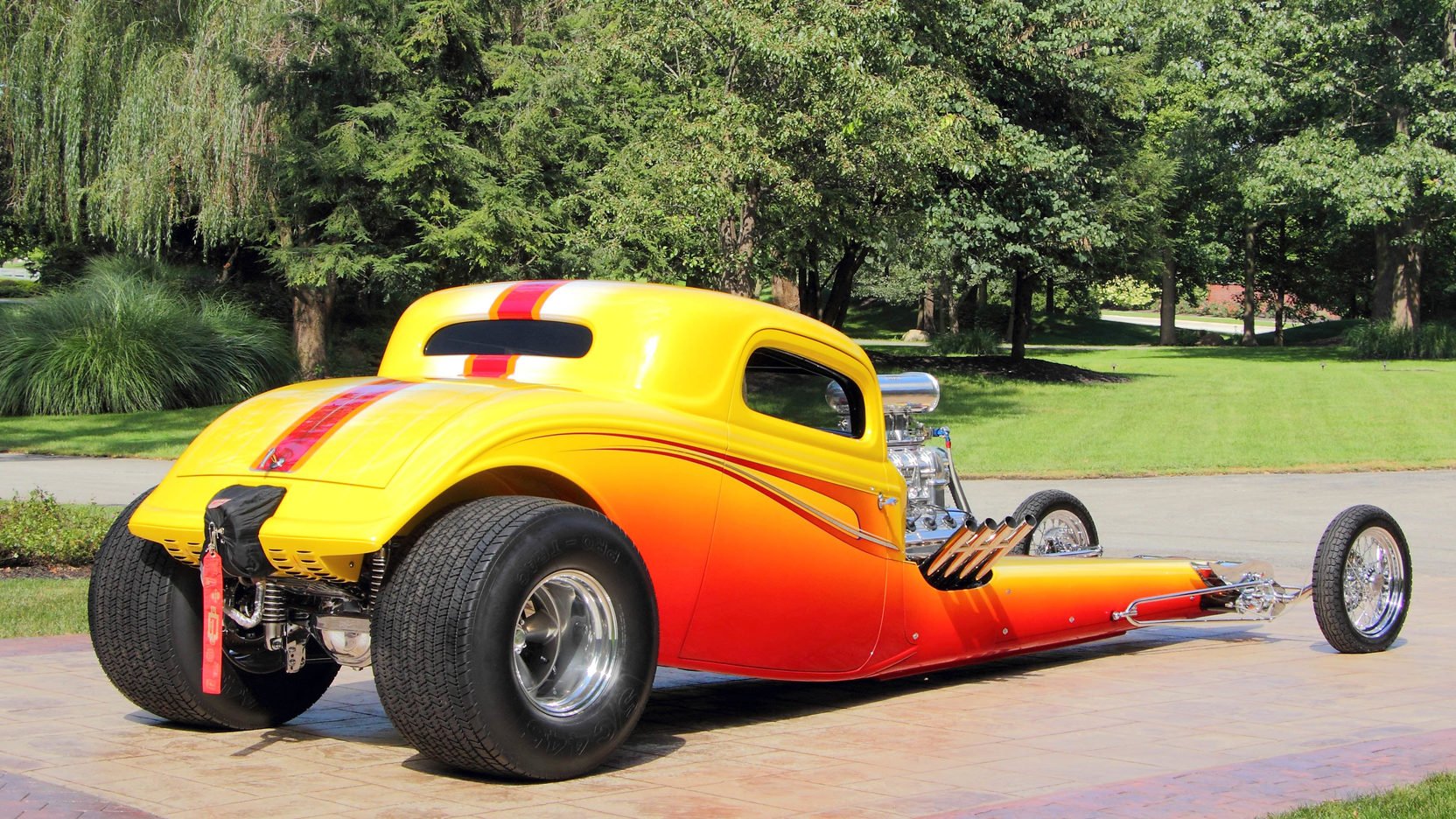 1934, Ford, 3 window, Coupe, Dragster, Cars Wallpaper
