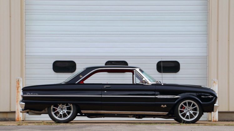 1963, Ford, Falcon, Resto, Mod, Cars, Black HD Wallpaper Desktop Background