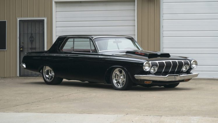 1963, Dodge, Polara, Resto, Mod, Cars, Black HD Wallpaper Desktop Background