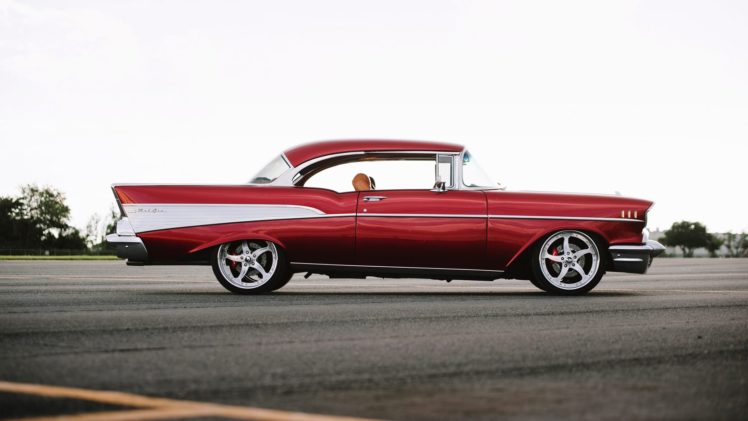 1957, Chevrolet, Bel, Air, Resto, Mod, Cars HD Wallpaper Desktop Background