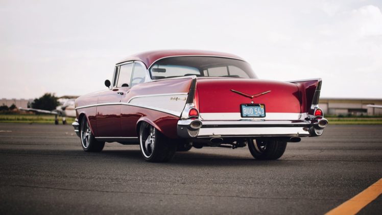 1957, Chevrolet, Bel, Air, Resto, Mod, Cars HD Wallpaper Desktop Background